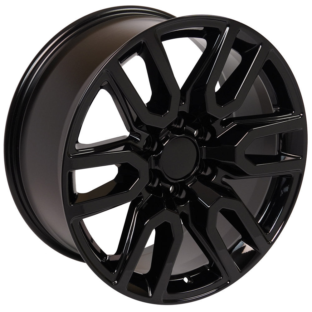 20 Inch Gloss Black AT4 Style Split Spoke GM Replica Wheel