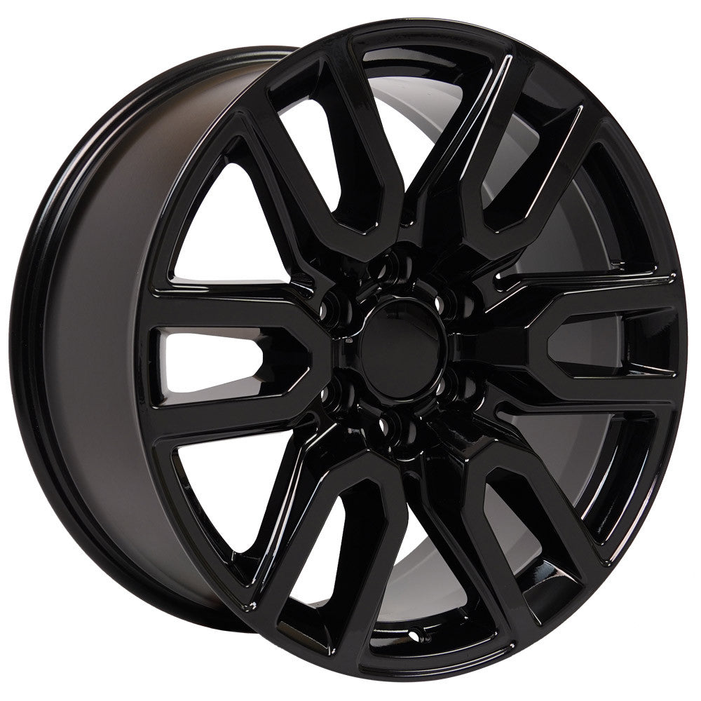 20 Inch Gloss Black AT4 Style Split Spoke GM Replica Wheel