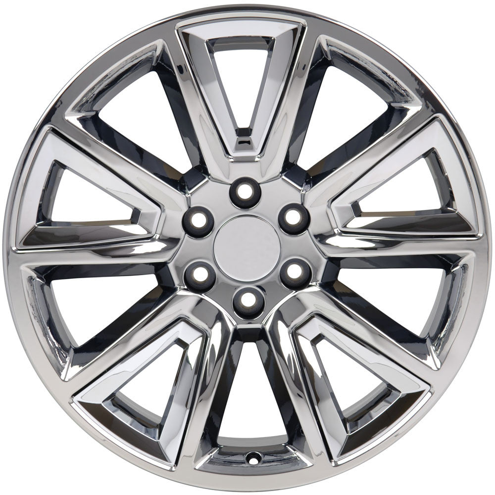 20 Inch Chrome New V Style Chrome Inserts GM Replica Wheel