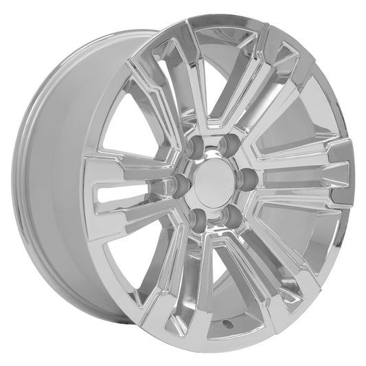 20 Inch Chrome Denali Style Split Spoke GM Replica Wheel