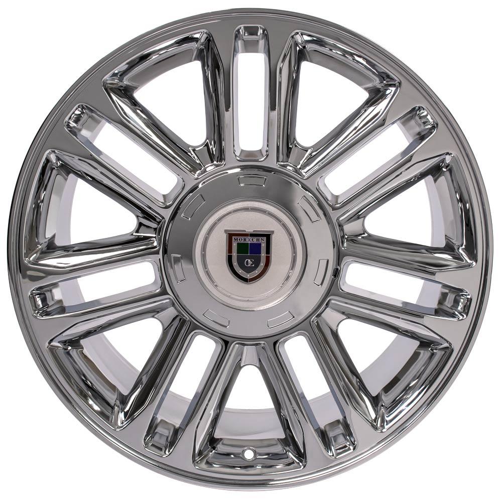 22 Inch Chrome Escalade Split Spoke Replica GM Replica Wheel