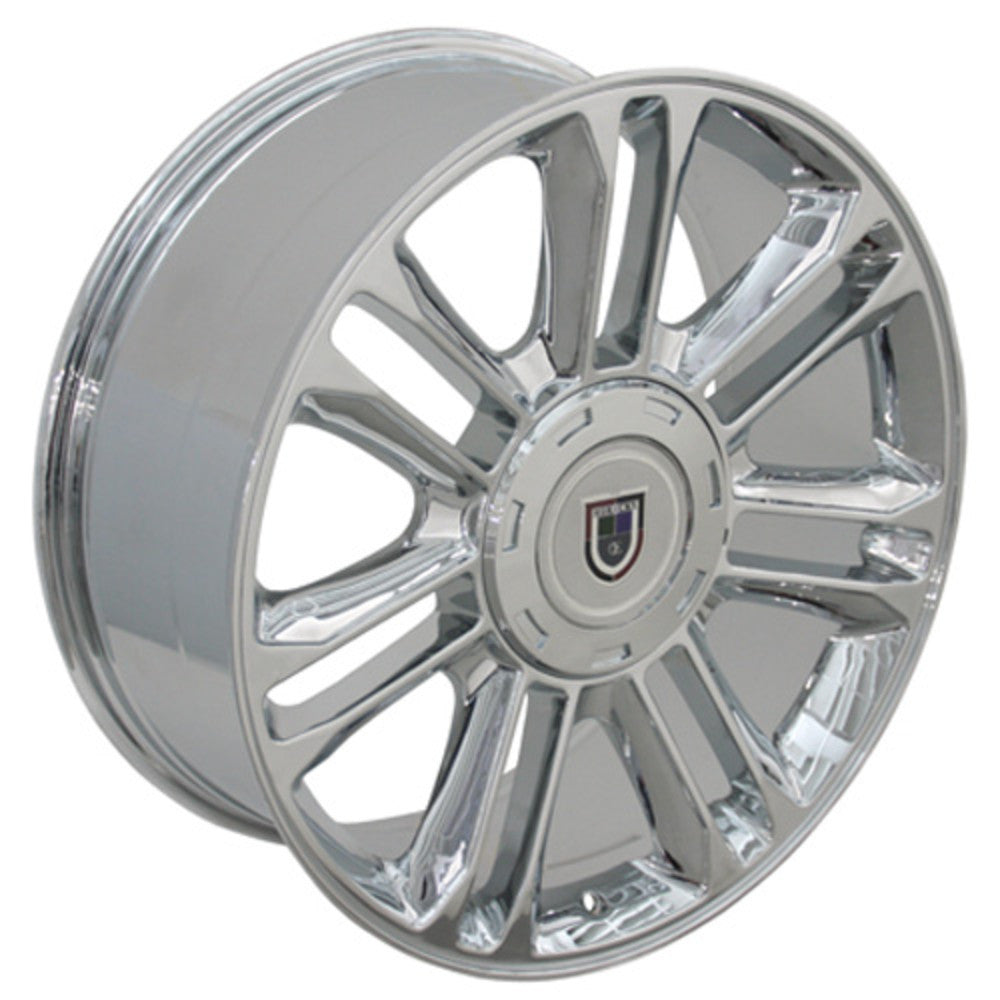 22 Inch Chrome Escalade Split Spoke Replica GM Replica Wheel