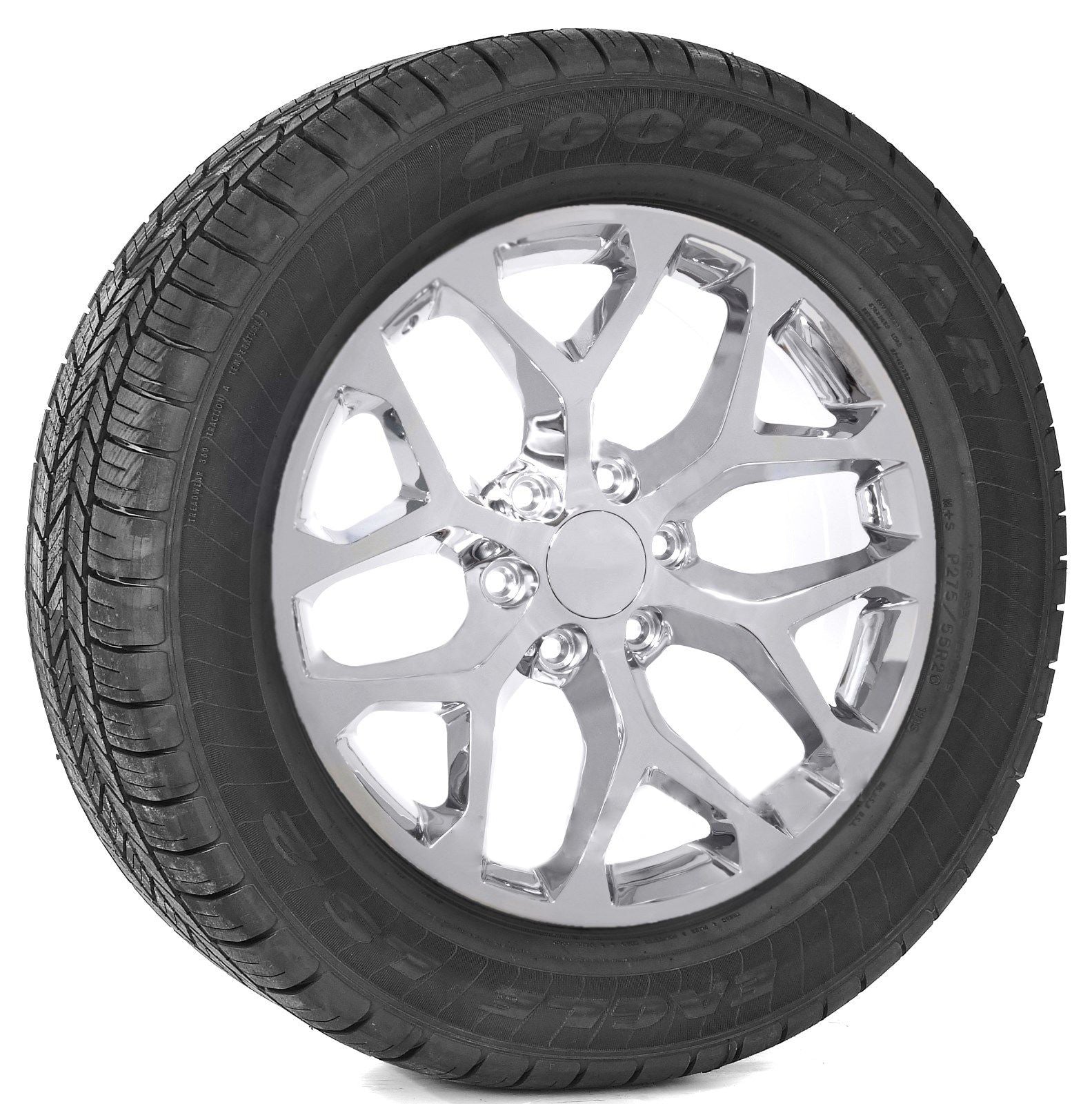 20 Inch Chrome Snowflake GM Replica Wheel with Goodyear Tire ...