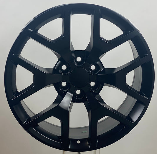 22 Inch Matte Black Honeycomb GM Replica Wheel