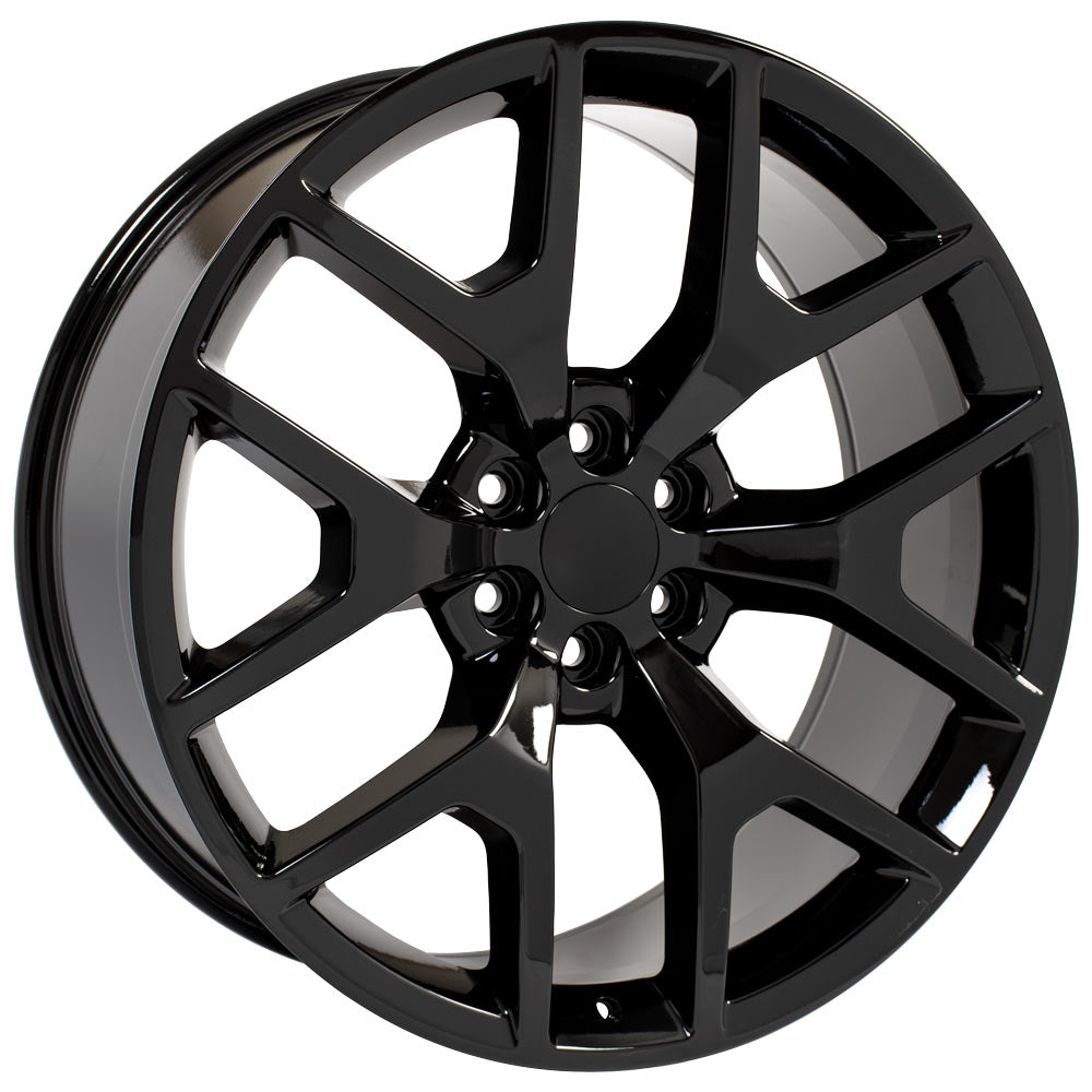 22 Inch Gloss Black Honeycomb GM Replica Wheel