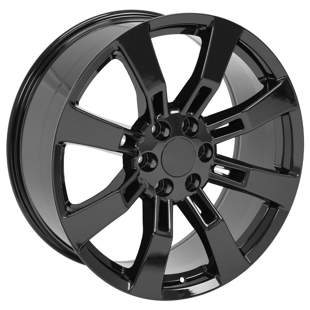 20 Inch Gloss Black Eight Spoke GM Replica Wheel