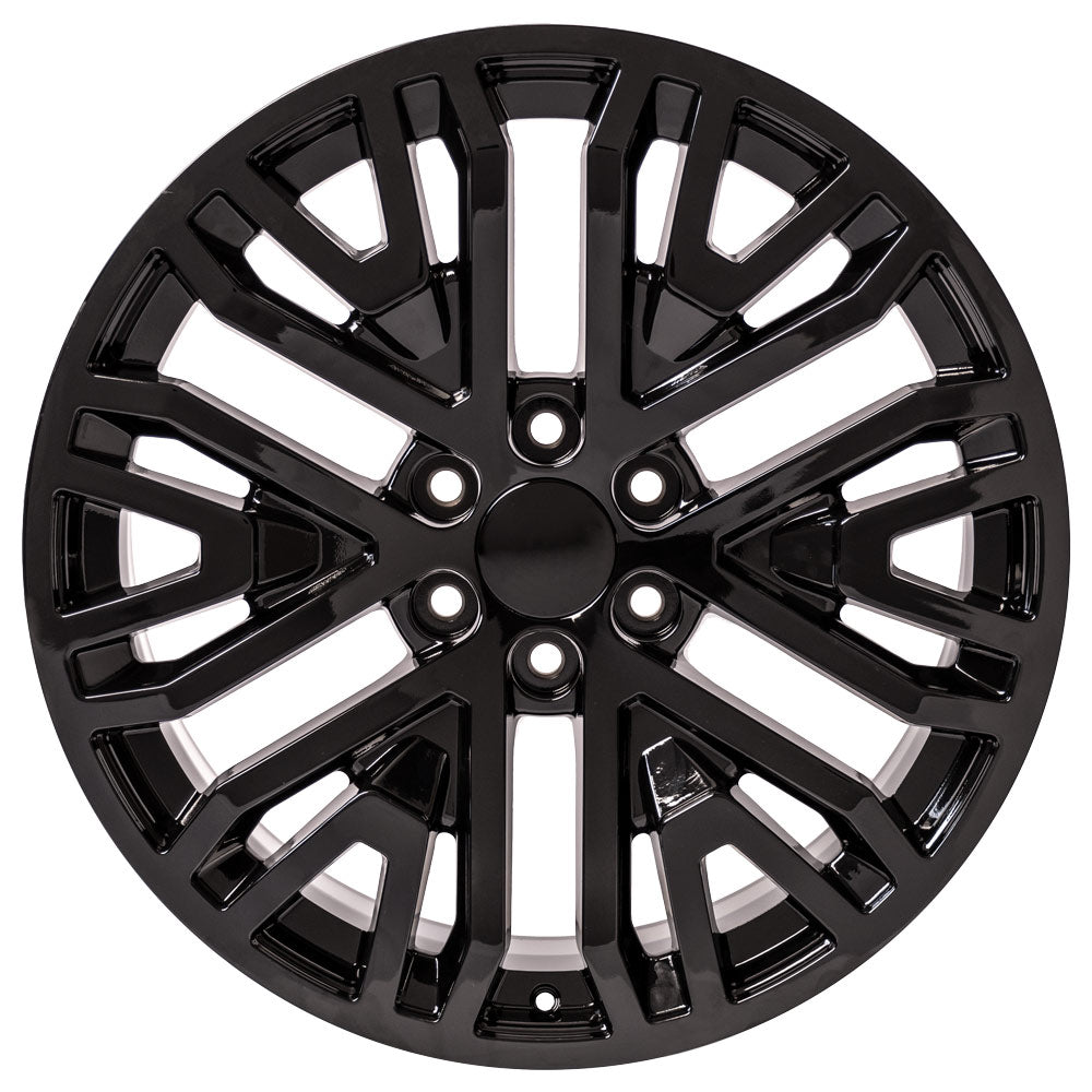 20 Inch Gloss Black Six Split Spoke GM Replica Wheel