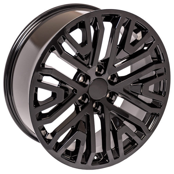 22 Inch Gloss Black Six Split Spoke GM Replica Wheel