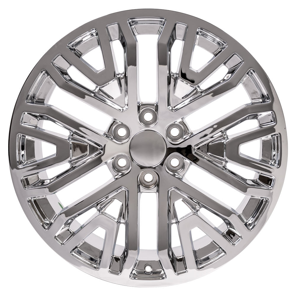 22 Inch Chrome Six Split Spoke GM Replica Wheel