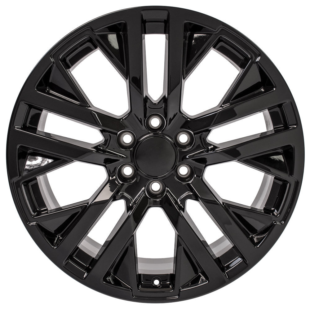 22 Inch Gloss Black Next Gen Sierra GM Replica Wheel