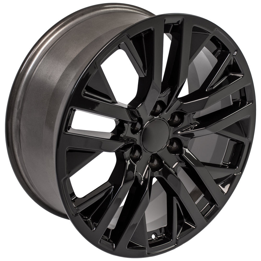 22 Inch Gloss Black Next Gen Sierra GM Replica Wheel