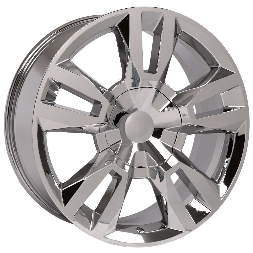 Two Spook Rims 24 Inch Chrome RST Style Split Spoke GM Replica Wheel – Wheels4Trucks