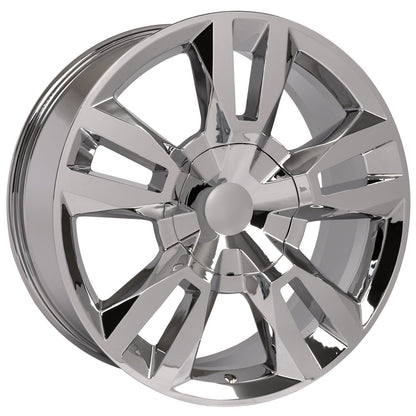 24 Inch Chrome RST Style Split Spoke GM Replica Wheel