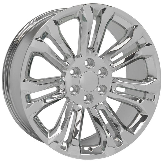 22 Inch Chrome Seven Split Spoke GM Replica Wheel