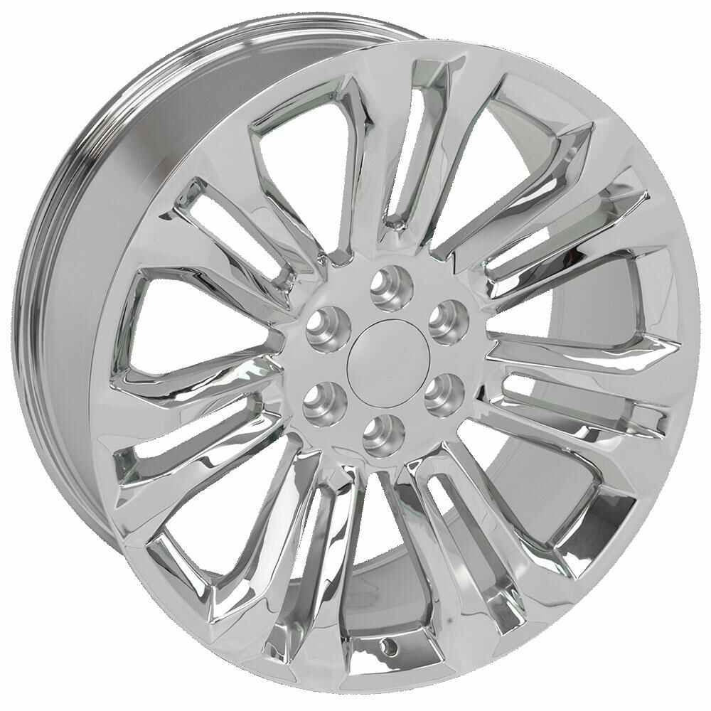 22 Inch Chrome Seven Split Spoke GM Replica Wheel