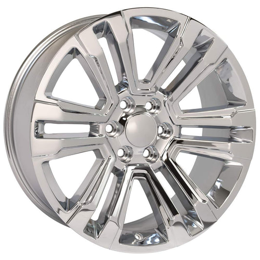 22 Inch Chrome Denali Style Split Spoke GM Replica Wheel