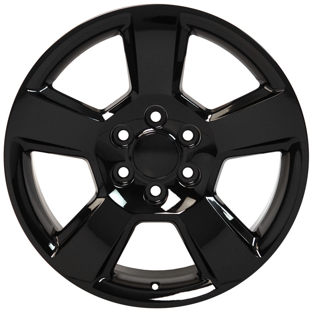 20 Inch Gloss Black New Style LTZ GM Replica Wheel