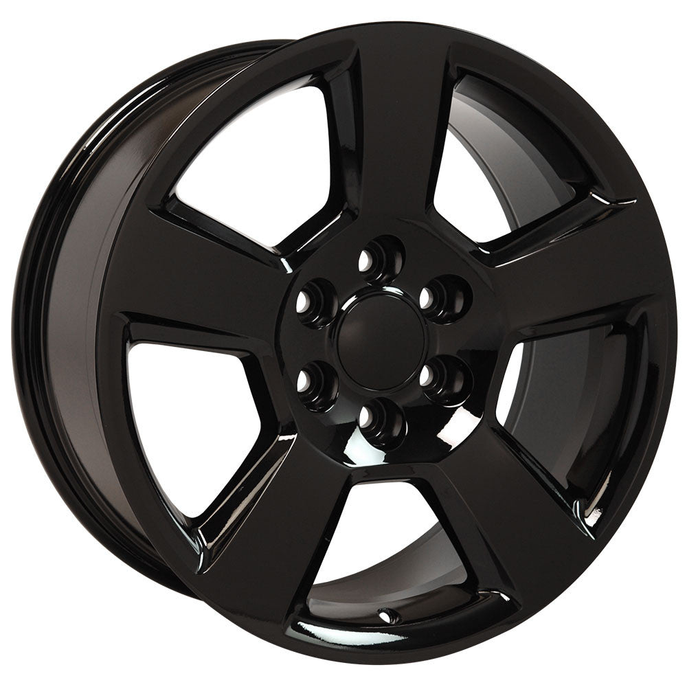 20 Inch Gloss Black New Style LTZ GM Replica Wheel