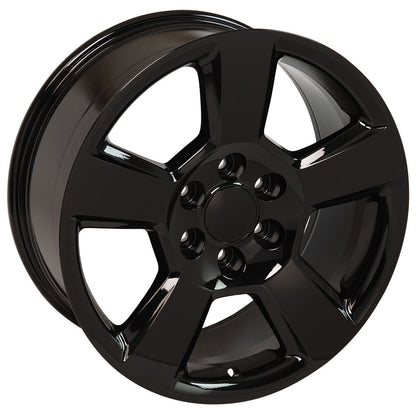 20 Inch Gloss Black New Style LTZ GM Replica Wheel