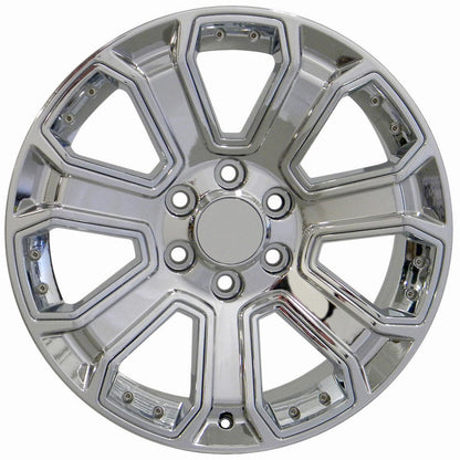 22 Inch Chrome With Chrome Inserts GM Replica Wheel