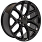 24 Inch Gloss Black Snowflake GM Replica Wheel