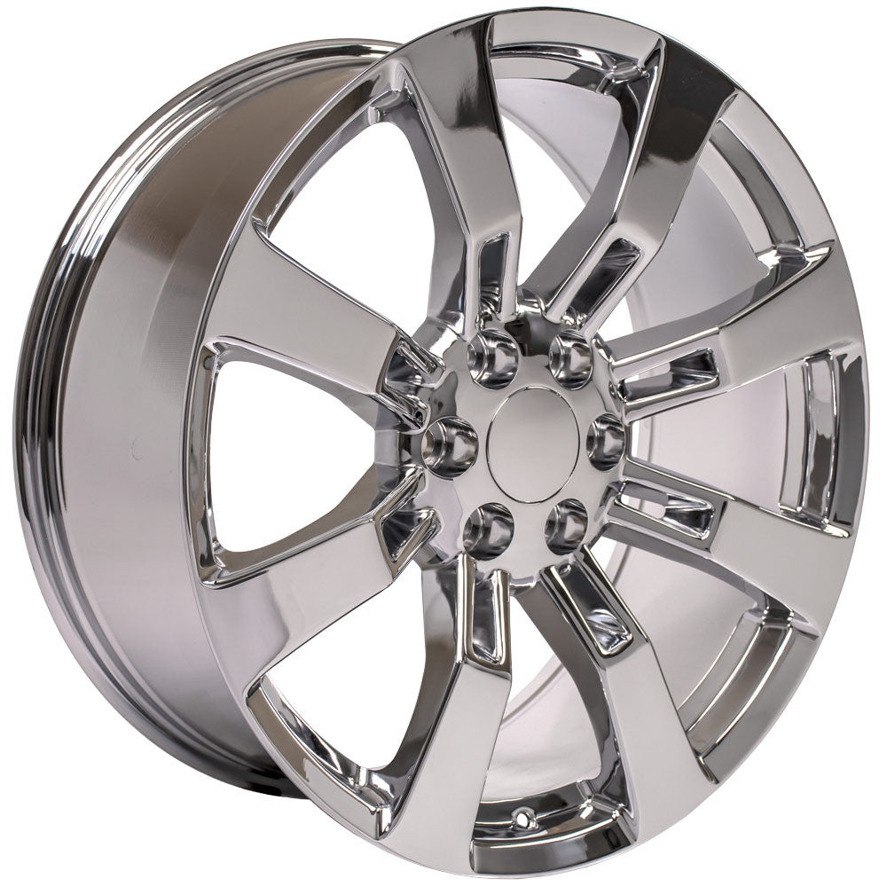 22 Inch Chrome Eight Spoke GM Replica Wheel