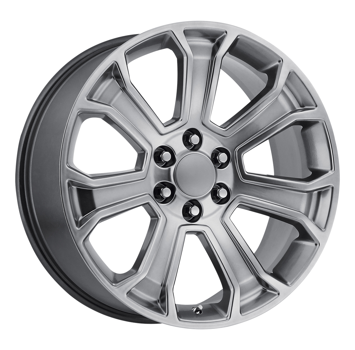 22 Inch Silver Rims 22 Inch Hyper Silver Seven Spoke GM Replica Wheel – Wheels4Trucks