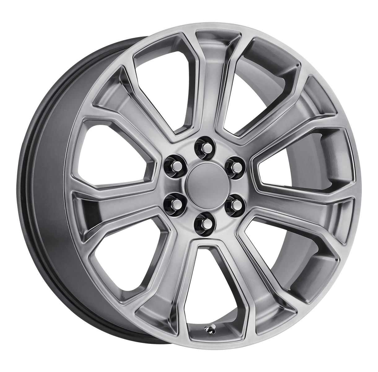 22 Inch Hyper Silver Seven Spoke GM Replica Wheel