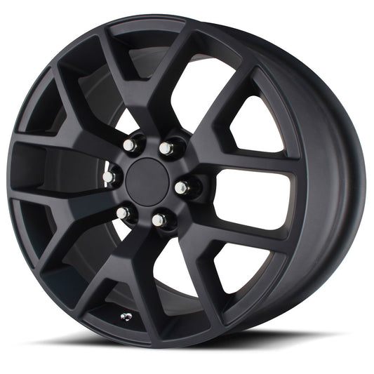 20 Inch Satin Black Honeycomb GM Replica Wheel