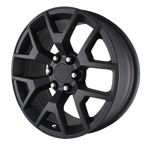 24 Inch Satin Black Honeycomb GM Replica Wheel