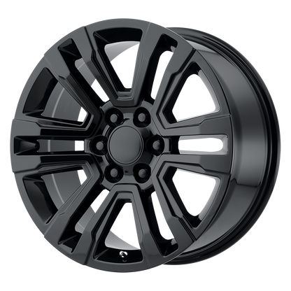22 Inch Gloss Black Denali Style Split Spoke GM Replica Wheel