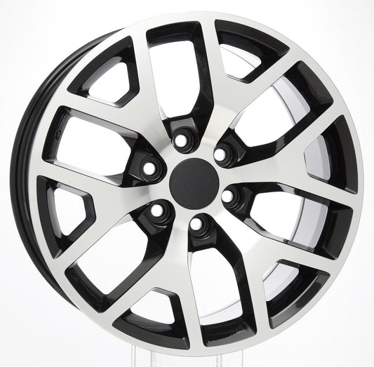 20 Inch Black and Machine Honeycomb GM Replica Wheel