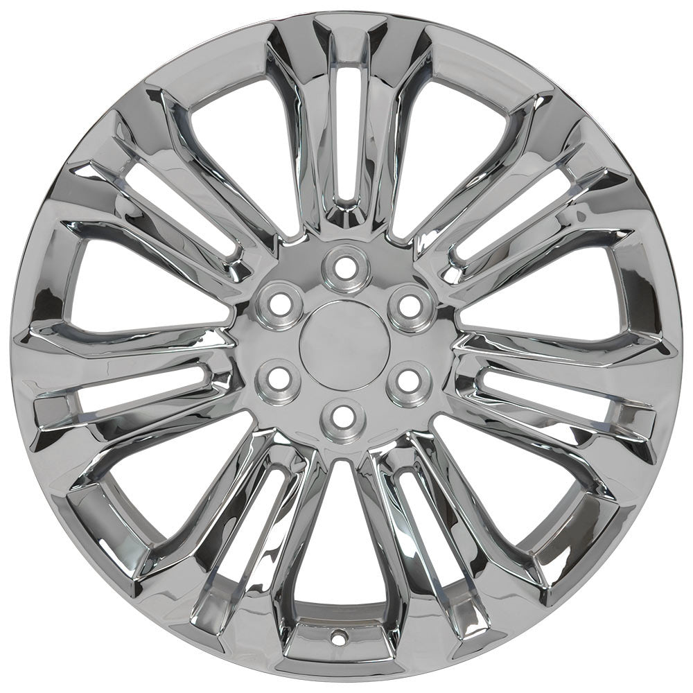 22 Inch Chrome Seven Split Spoke GM Replica Wheel